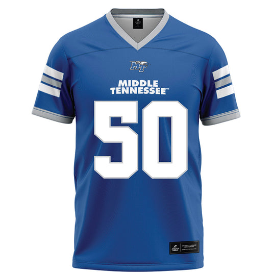 MTSU - NCAA Football : Elijah Carney - Blue Football Jersey