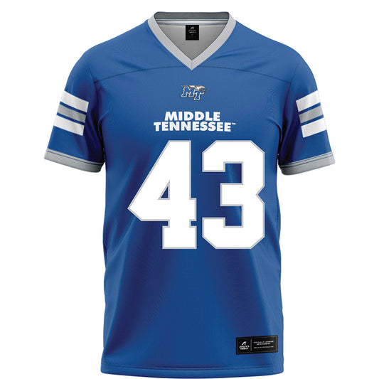 MTSU - NCAA Football : Markel James - Blue Football Jersey