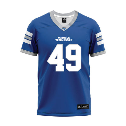 MTSU - NCAA Football : James Stewart II - Blue Premium Football Jersey