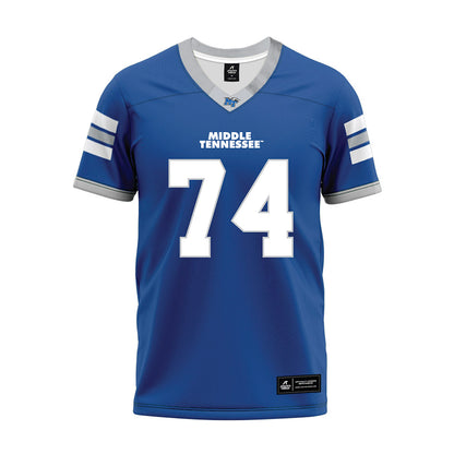 MTSU - NCAA Football : Ethan Ellis - Blue Premium Football Jersey