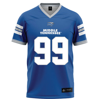 MTSU - NCAA Football : Ja'Darious Morris - Blue Football Jersey-0