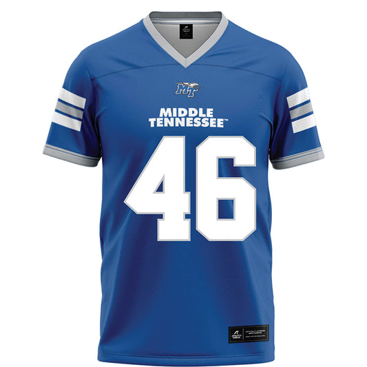 MTSU - NCAA Football : Sawyer Lovvorn - Blue Football Jersey