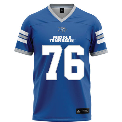 MTSU - NCAA Football : Shamar Crawford - Blue Football Jersey