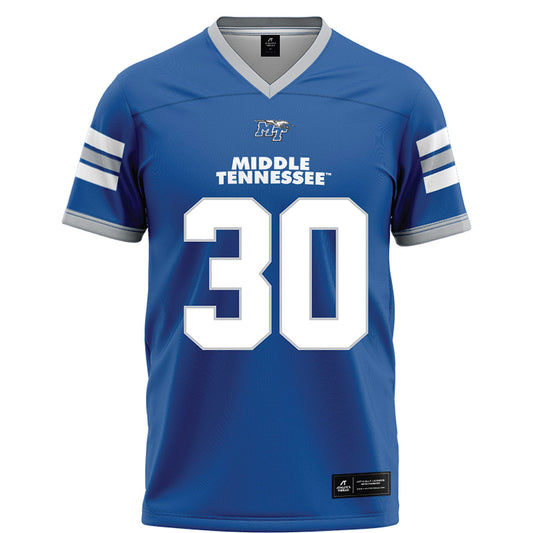 MTSU - NCAA Football : Rai'keyrean Chandler - Blue Football Jersey-0