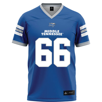 MTSU - NCAA Football : Aaren Alexander - Blue Football Jersey-0