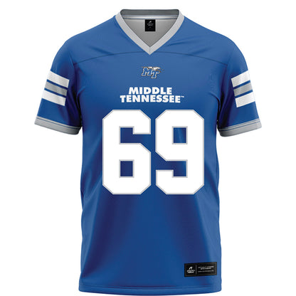 MTSU - NCAA Football : Brody Butler - Blue Football Jersey