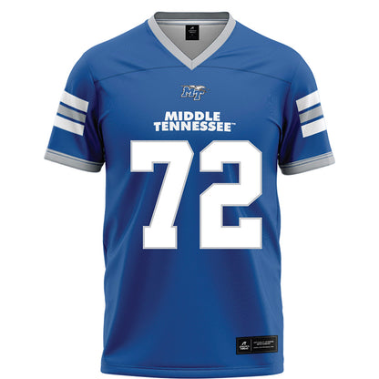 MTSU - NCAA Football : Morgan Scott - Blue Football Jersey