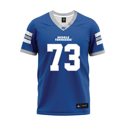 MTSU - NCAA Football : Joseph Habinowski - Blue Premium Football Jersey-0