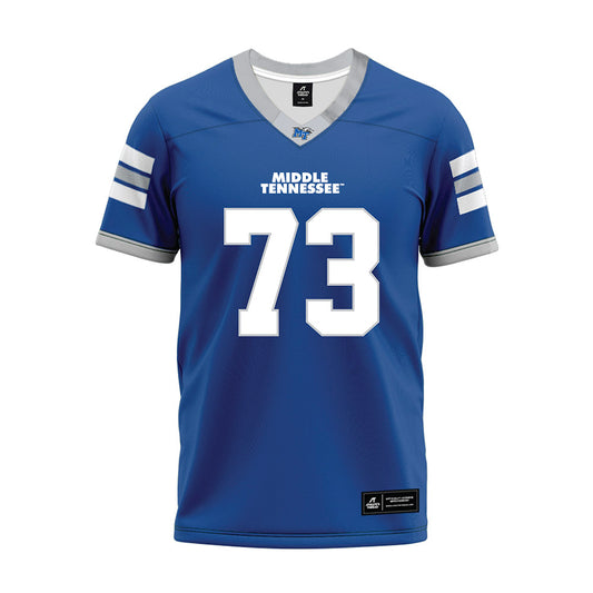 MTSU - NCAA Football : Joseph Habinowski - Blue Premium Football Jersey-0