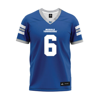 MTSU - NCAA Football : Antoine Jones - Blue Premium Football Jersey-0