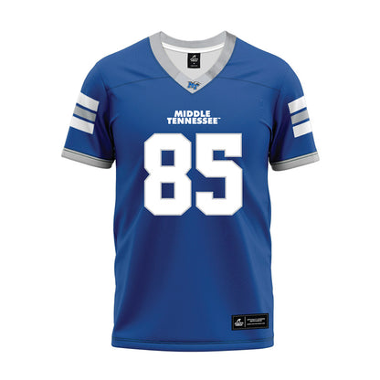 MTSU - NCAA Football : Brody Benke - Blue Premium Football Jersey