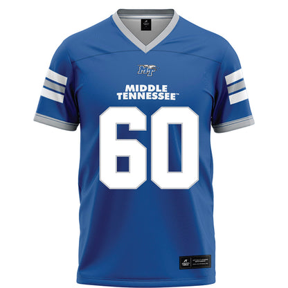 MTSU - NCAA Football : Derrick Keith - Blue Football Jersey