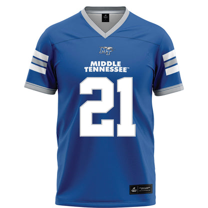 MTSU - NCAA Football : Abdul Muhammad - Blue Football Jersey