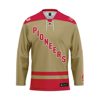 DU - NCAA Men's Ice Hockey : Boston Buckberger - Fashion Jersey Hockey Jersey-0