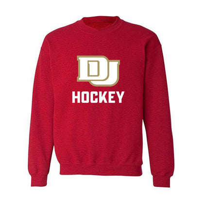 DU - NCAA Men's Ice Hockey : Boston Buckberger - Classic Fashion Shersey Crewneck Sweatshirt-0