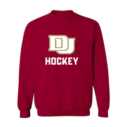 DU - NCAA Men's Ice Hockey : Boston Buckberger - Classic Fashion Shersey Crewneck Sweatshirt-0