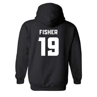 DU - NCAA Men's Ice Hockey : Jake Fisher - Classic Fashion Shersey Hooded Sweatshirt-1