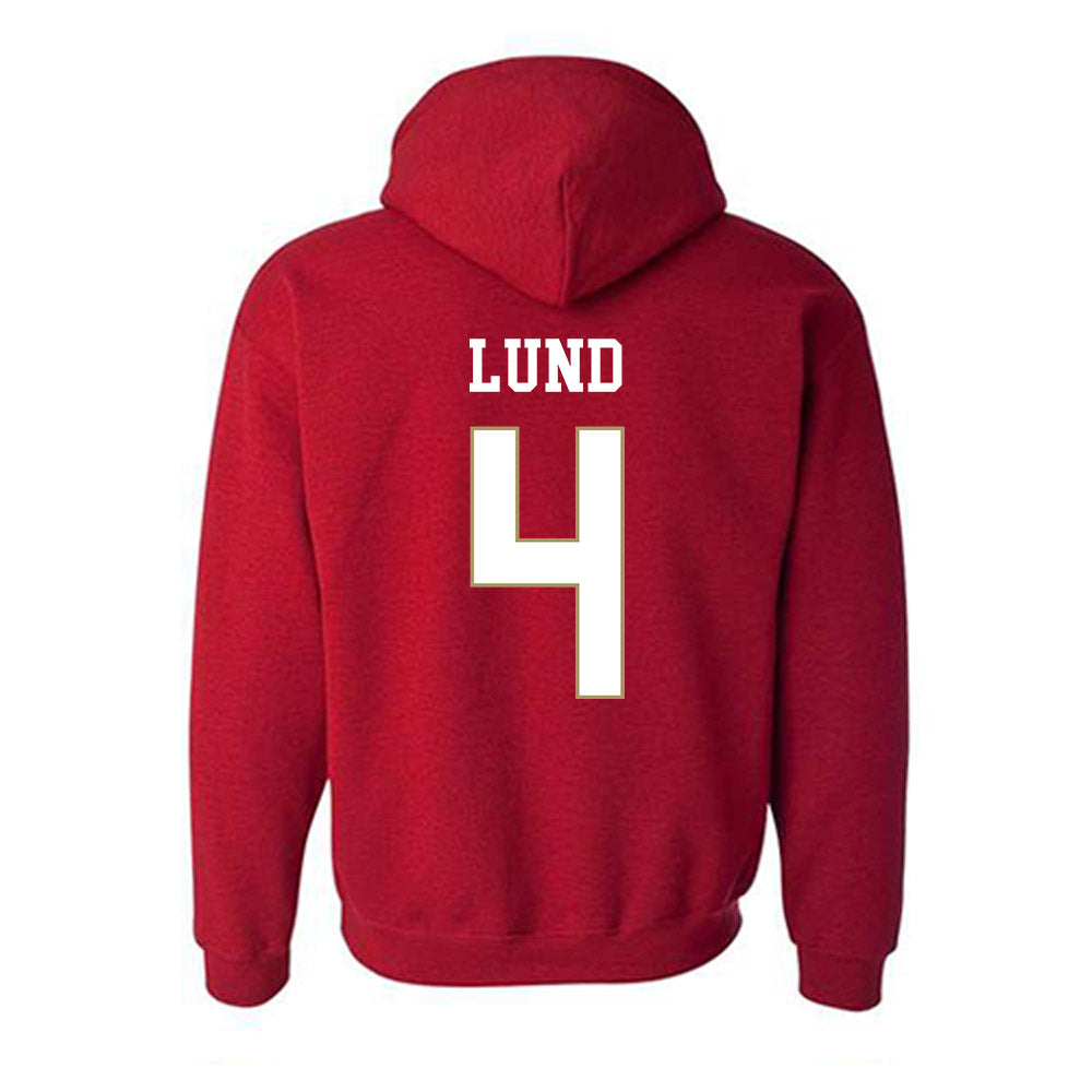 DU - NCAA Men's Soccer : Grant Lund - Classic Shersey Hooded Sweatshirt-1