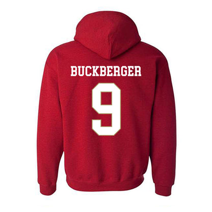 DU - NCAA Men's Ice Hockey : Boston Buckberger - Classic Shersey Hooded Sweatshirt-1
