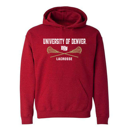 DU - NCAA Men's Lacrosse : William Hayes - Sports Shersey Hooded Sweatshirt-0