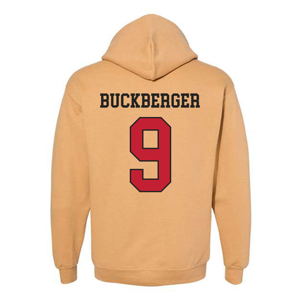 DU - NCAA Men's Ice Hockey : Boston Buckberger - Classic Shersey Hooded Sweatshirt-1