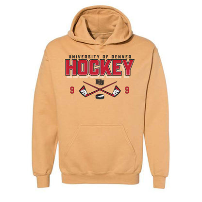 DU - NCAA Men's Ice Hockey : Boston Buckberger - Classic Shersey Hooded Sweatshirt-0