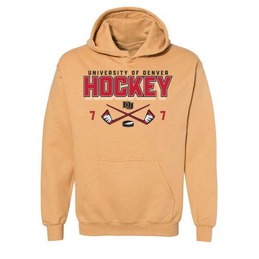 DU - NCAA Men's Ice Hockey : Aidan Thompson - Classic Shersey Hooded Sweatshirt