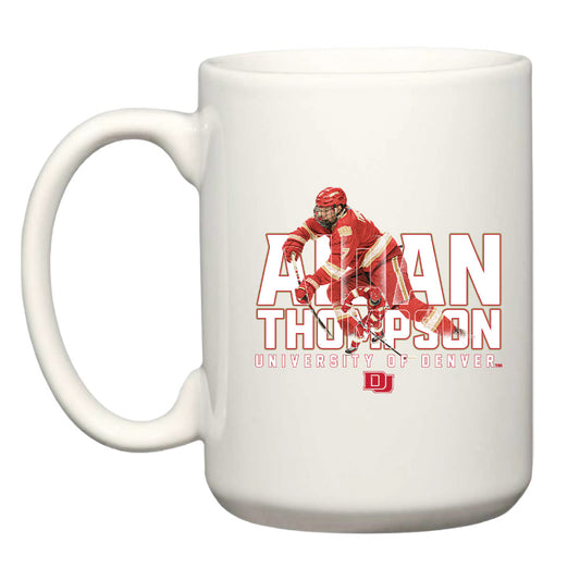 DU - NCAA Men's Ice Hockey : Aidan Thompson -  Individual Caricature Coffee Mug