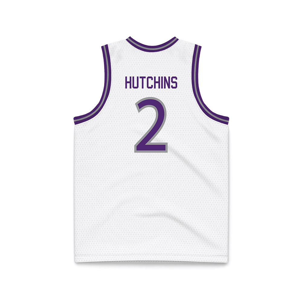 Northern Iowa - NCAA Men's Basketball : Geon Hutchins - White Basketball Jersey-1