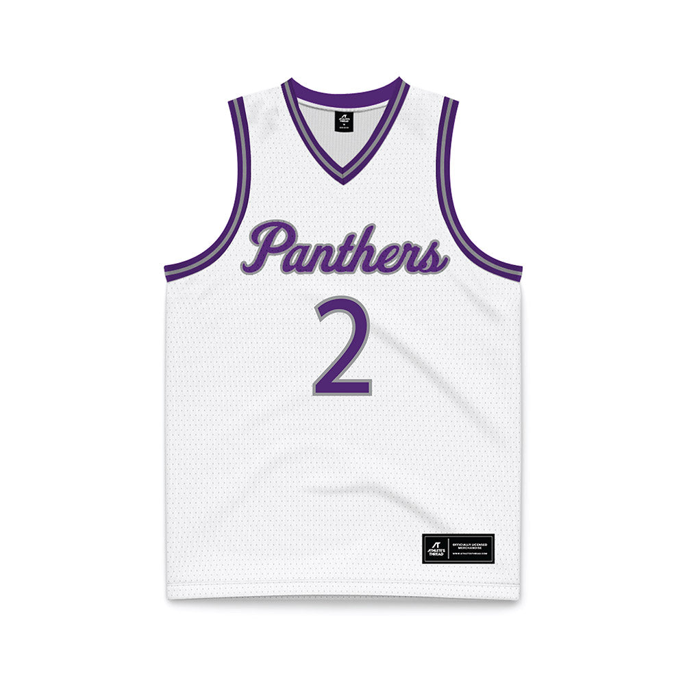 Northern Iowa - NCAA Men's Basketball : Geon Hutchins - White Basketball Jersey-0
