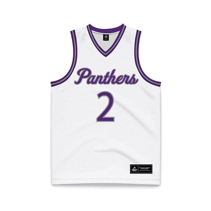 Northern Iowa - NCAA Men's Basketball : Geon Hutchins - White Basketball Jersey-0