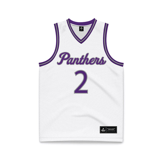 Northern Iowa - NCAA Men's Basketball : Geon Hutchins - White Basketball Jersey-0