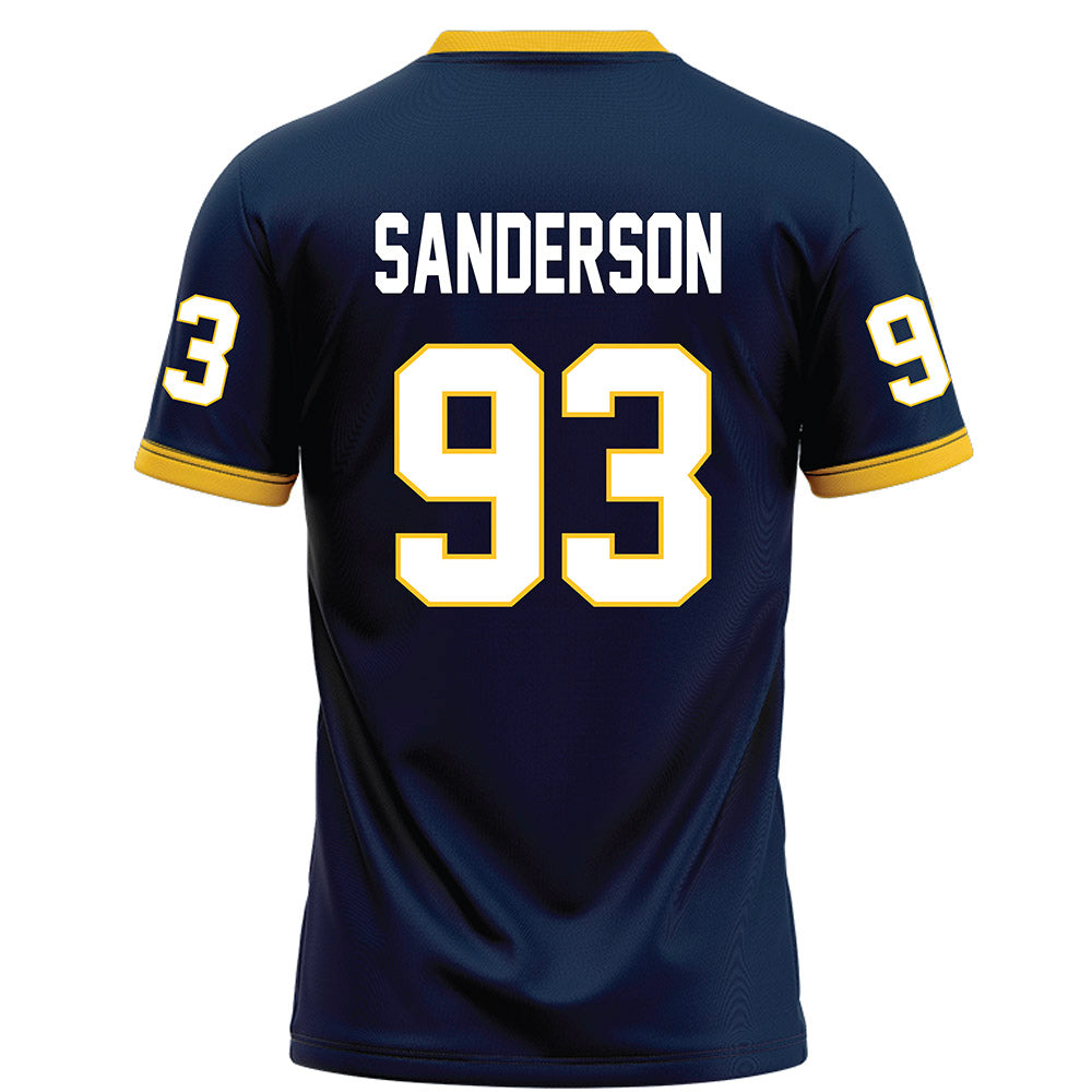 Murray State - NCAA Football : CJ Sanderson - Navy Football Jersey-1