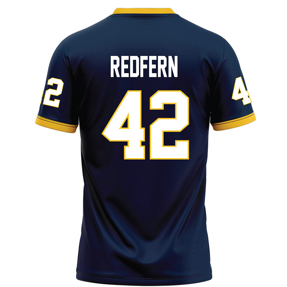 Murray State - NCAA Football : Jaquan Redfern - Navy Football Jersey-1