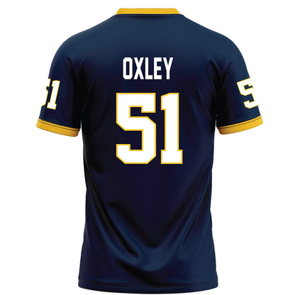 Murray State - NCAA Football : Jackson Oxley - 100th Year Navy Football Jersey