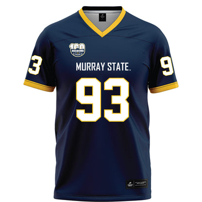 Murray State - NCAA Football : CJ Sanderson - Navy Football Jersey-0