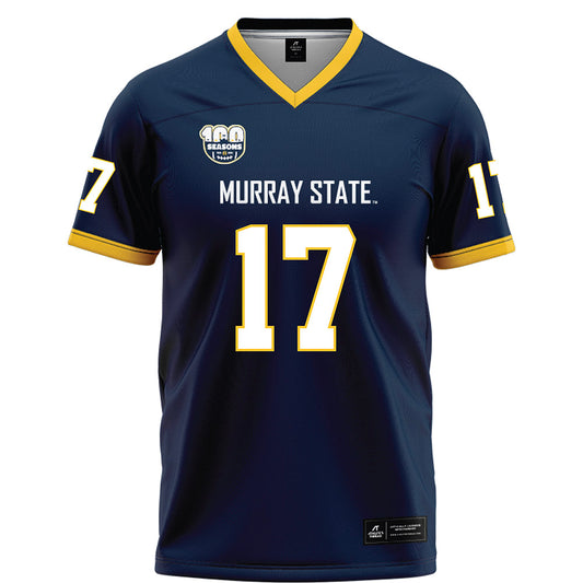 Murray State - NCAA Football : Trace Corum - Navy Football Jersey-0