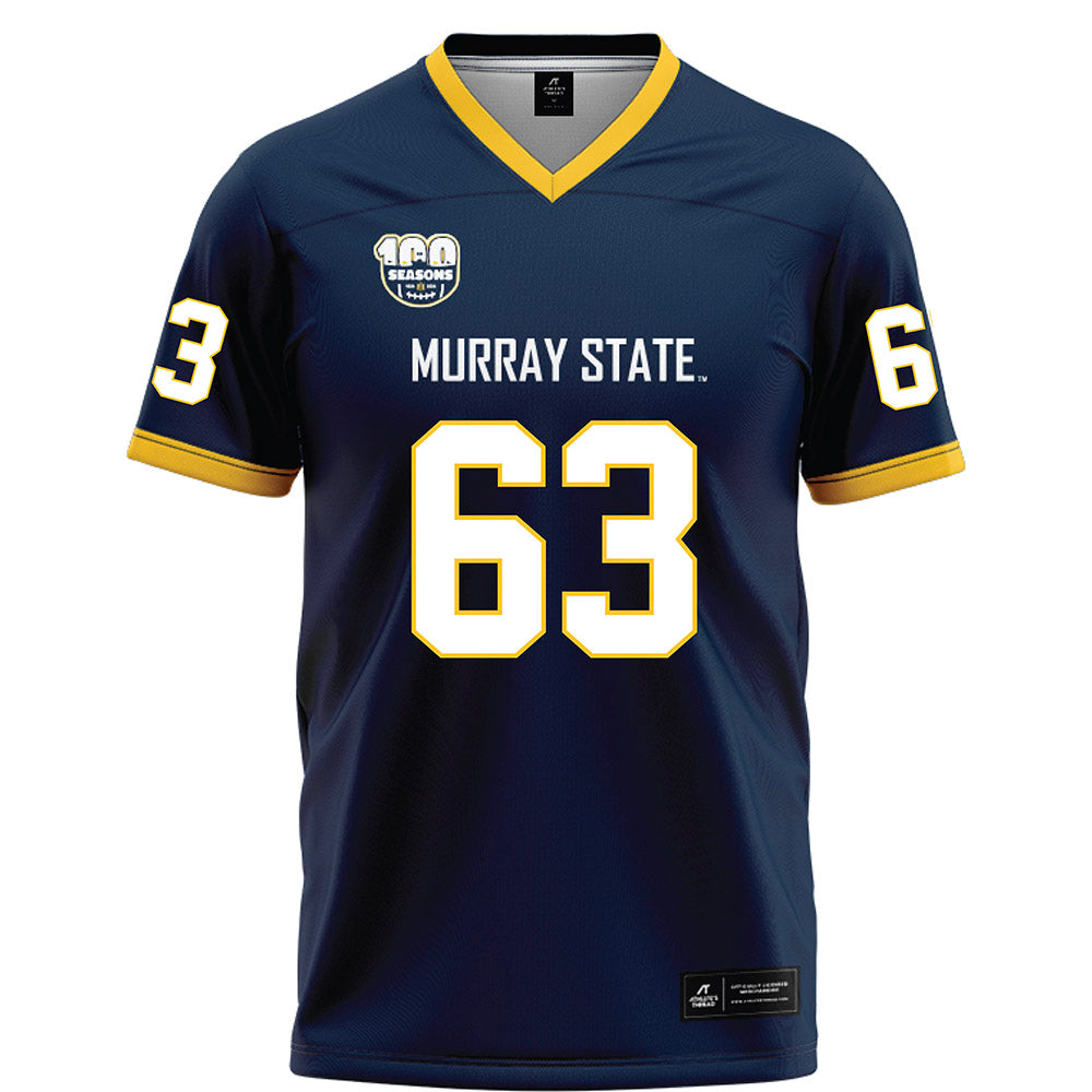 Murray State - NCAA Football : Jacob Darby - Navy Football Jersey-0