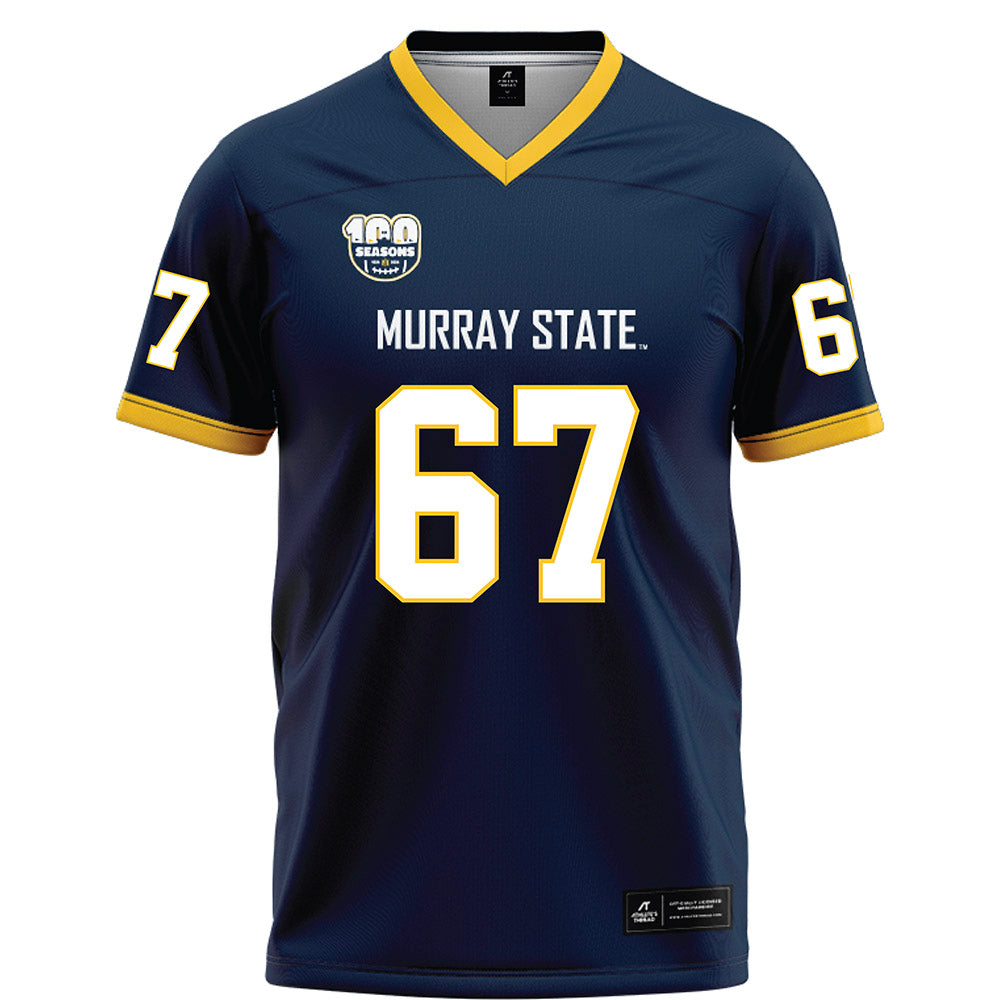 Murray State - NCAA Football : Thatcher Nagle - Navy Football Jersey-0