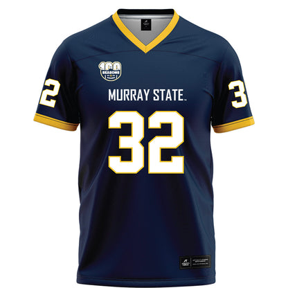 Murray State - NCAA Football : Blaize Thomas - Navy Football Jersey-0