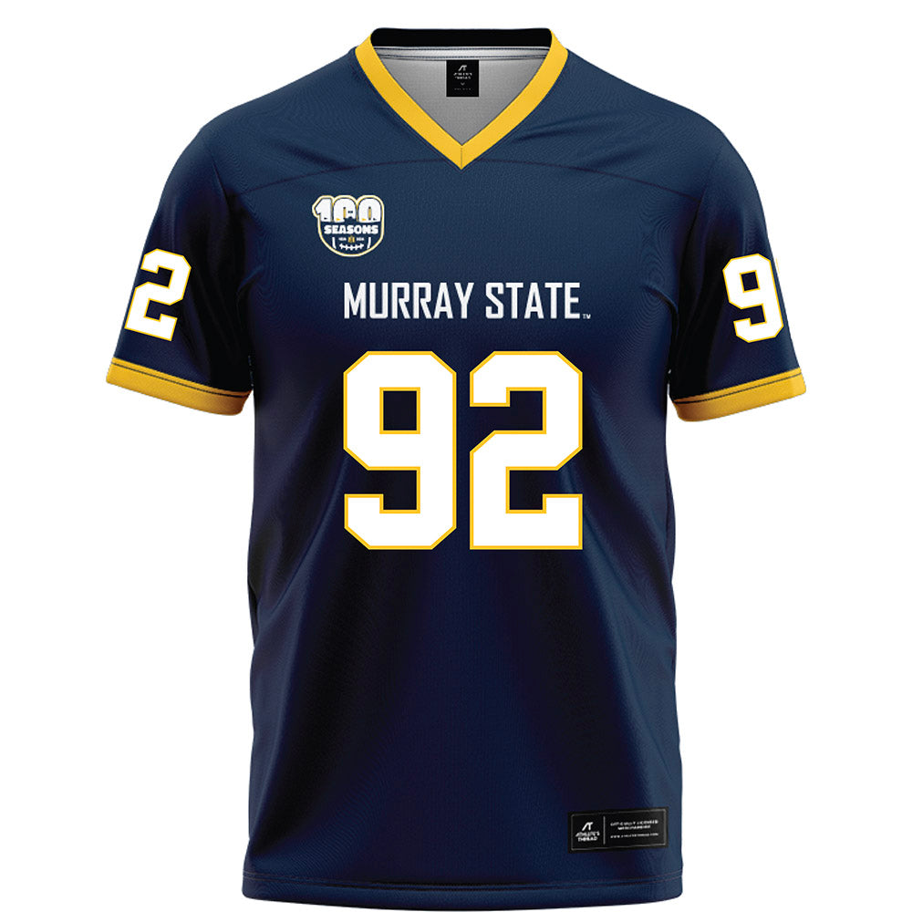 Murray State - NCAA Football : JJ Chatman - Navy Football Jersey-0