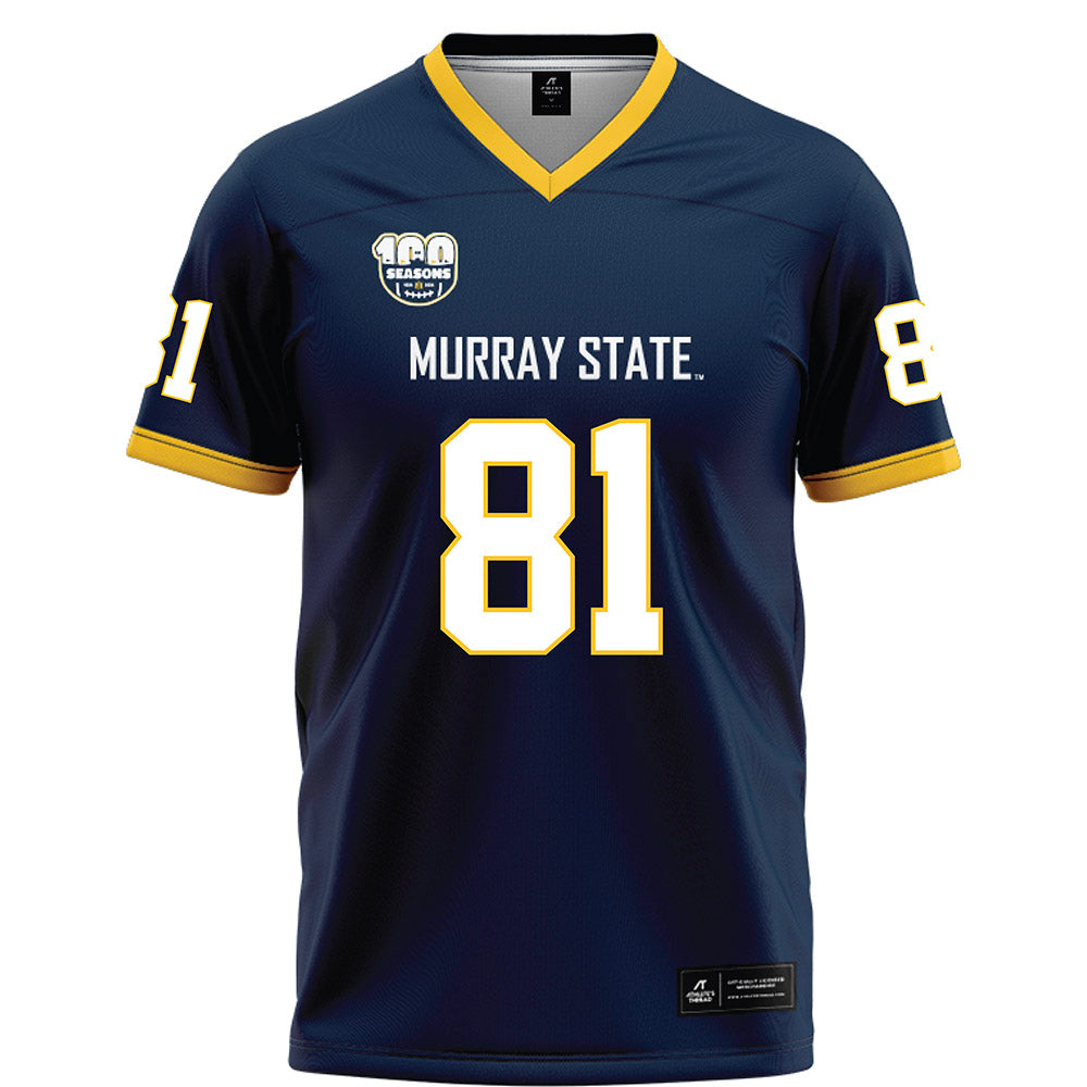 Murray State - NCAA Football : Ty Brown - Navy Football Jersey-0