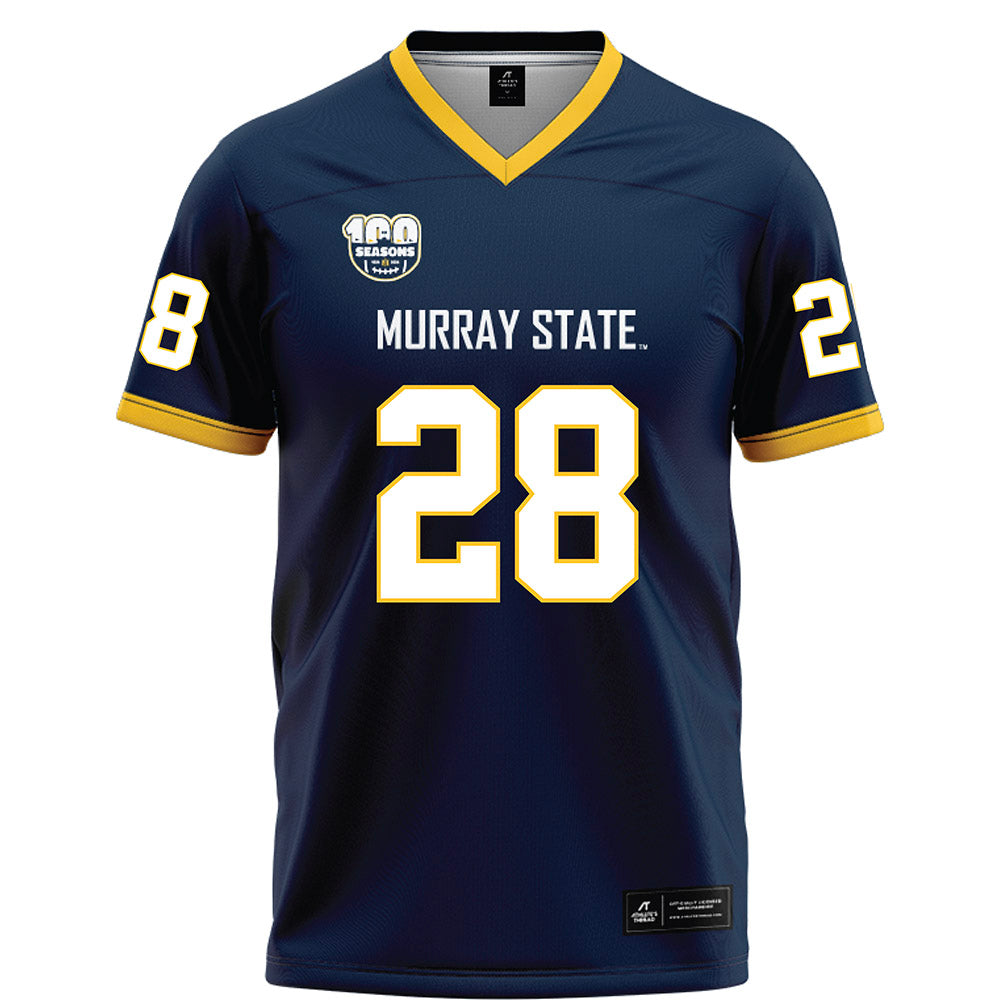 Murray State - NCAA Football : Tre Darden - Navy Football Jersey-0