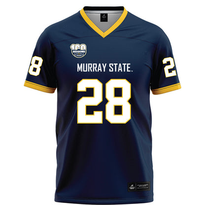 Murray State - NCAA Football : Tre Darden - Navy Football Jersey-0