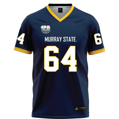 Murray State - NCAA Football : Kenneth McGill - Navy Football Jersey-0
