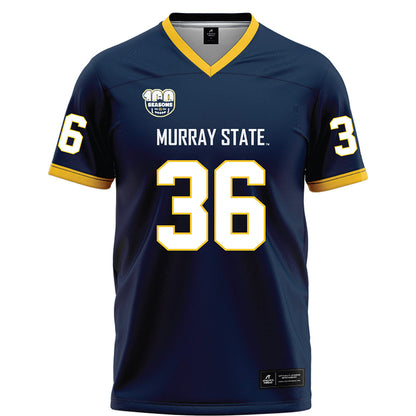 Murray State - NCAA Football : Jack Massey - Navy Football Jersey-0