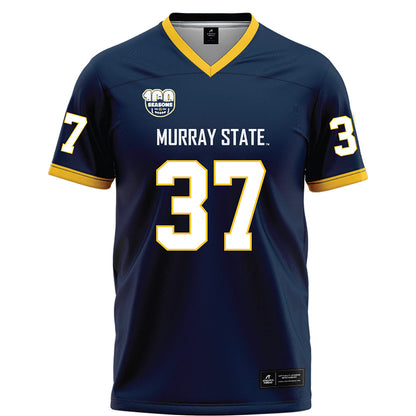 Murray State - NCAA Football : Logan Laughlin - Navy Football Jersey-0