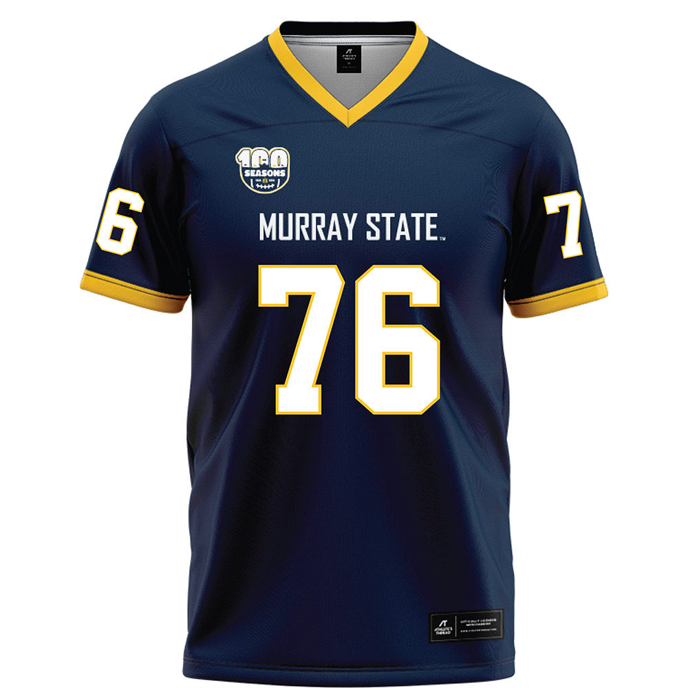 Murray State - NCAA Football : Daniel Cole - Navy Football Jersey-0