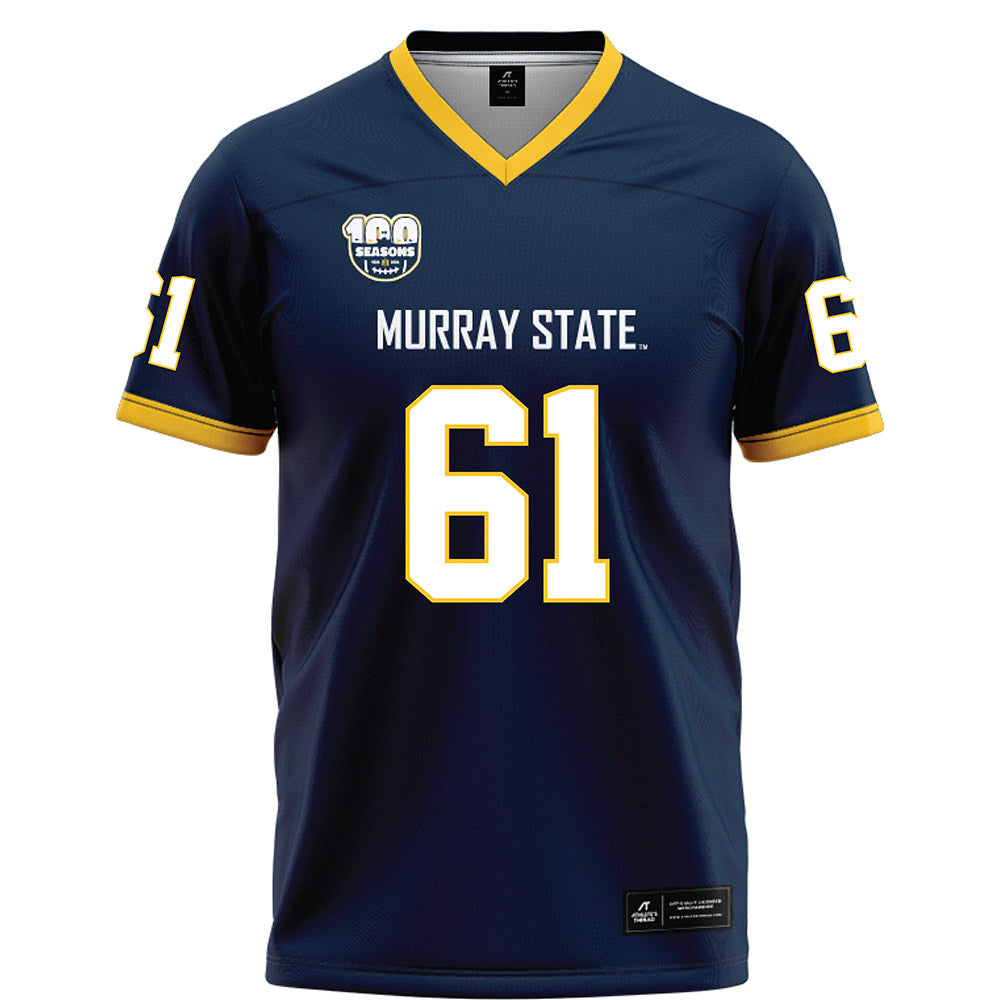 Murray State - NCAA Football : AJ Shadid - Navy Football Jersey-0
