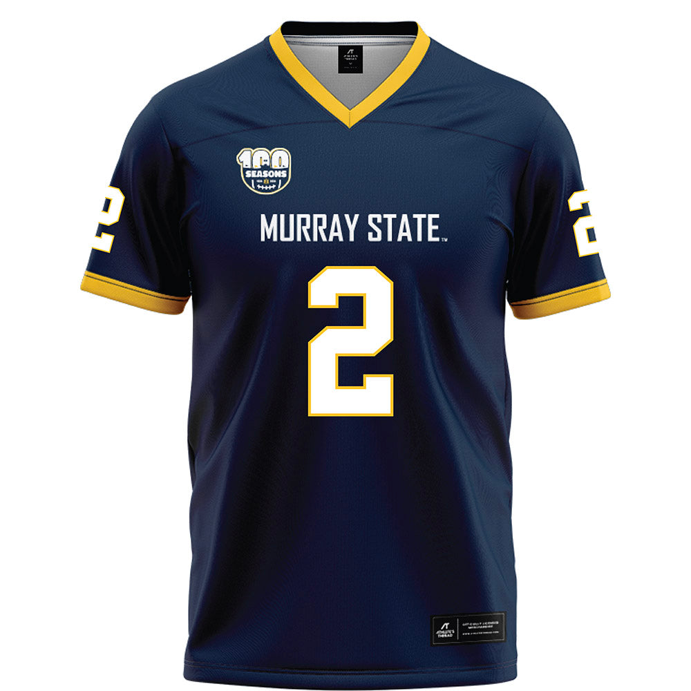 Murray State - NCAA Football : Jkalon Carter - Navy Football Jersey-0